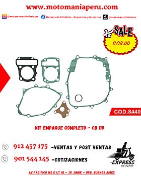 KIT EMPAQUE COMPLETO - CB 110