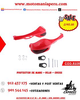 PROTECTOR DE MANO - ROJO - CROSS