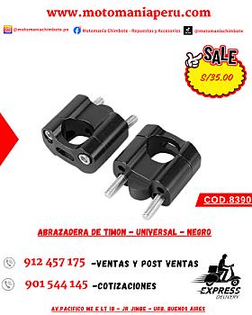 ABRAZADERA DE TIMON - UNIVERSAL - NEGRO