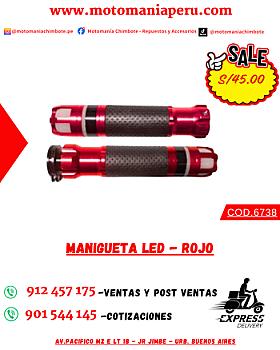MANIGUETA LED - ROJO