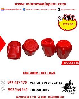 TOPE SLIDER - TITO - ROJO
