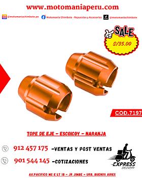 TOPE DE EJE - ESCOICOY - NARANJA