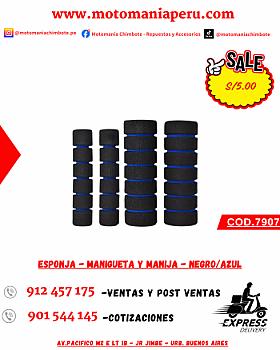 ESPONJA - MANIGUETA Y MANIJA - NEGRO/AZUL