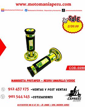 MANIGUETA PROTAPER - NEGRO/AMARILLO/VERDE