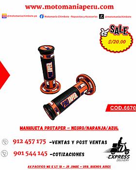 MANIGUETA PROTAPER - NEGRO/NARANJA/AZUL