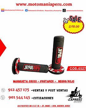 MANIGUETA CROSS - PROTAPER -  NEGRO/ROJO