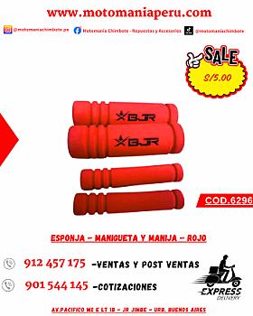 ESPONJA - MANIGUETA Y MANIJA - ROJO