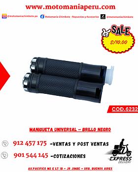 MANIGUETA UNIVERSAL - BRILLO NEGRO
