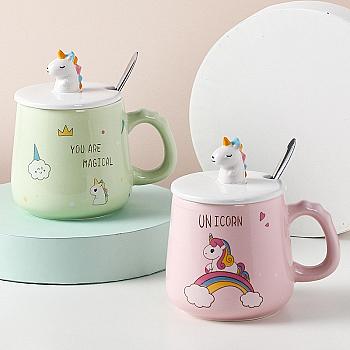 Taza Unicornio Con   Para 3d Y Cuchara (10)