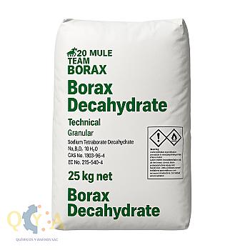 Borax, saco de 25 kg (dolares)
