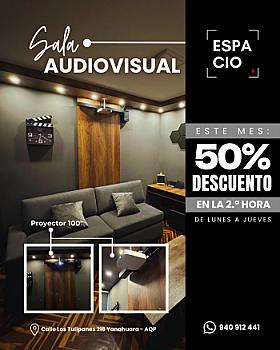SALA AUDIOVISUAL  / 2 HORAS X 37.50 DE LUNES A JUEVES