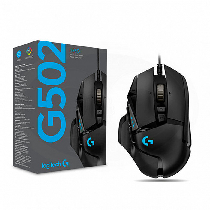 Mouse Logitech G502 Hero 16000 DPI RGB Black Mouse Logitech G502 Hero 16000 DPI RGB Black
