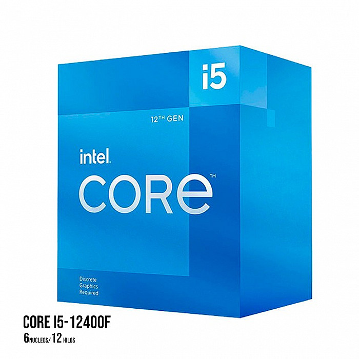 Procesador CPU Intel Core I5-12400F