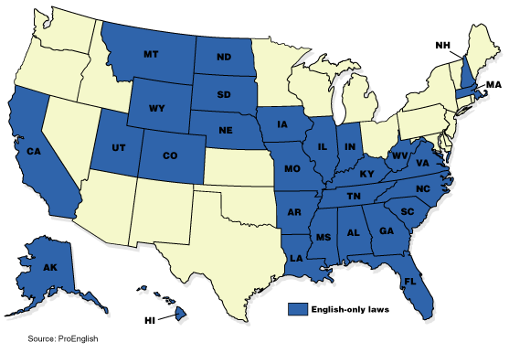State Law Requires Schools To Teach In English Only. Do You Support This? proenglish - State Law Requires Schools To Teach In English Only. Do You Support This?