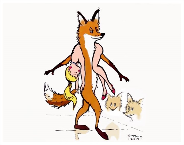 동물과 인간의 입장을 한번 바꿔보았다 (일러스트) satirical animal rights illustrations parallel universe 9 571a24f680f6f 700 - 동물과 인간의 입장을 한번 바꿔보았다 (일러스트)
