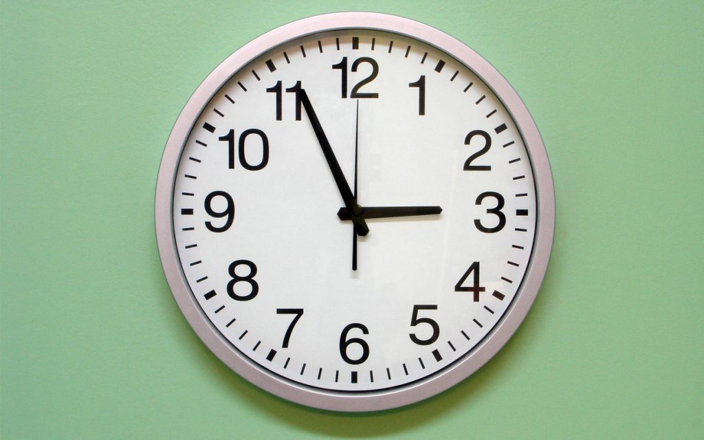 clock 1024x640 - 6 razões pelas quais você não deve tomar banho todos os dias