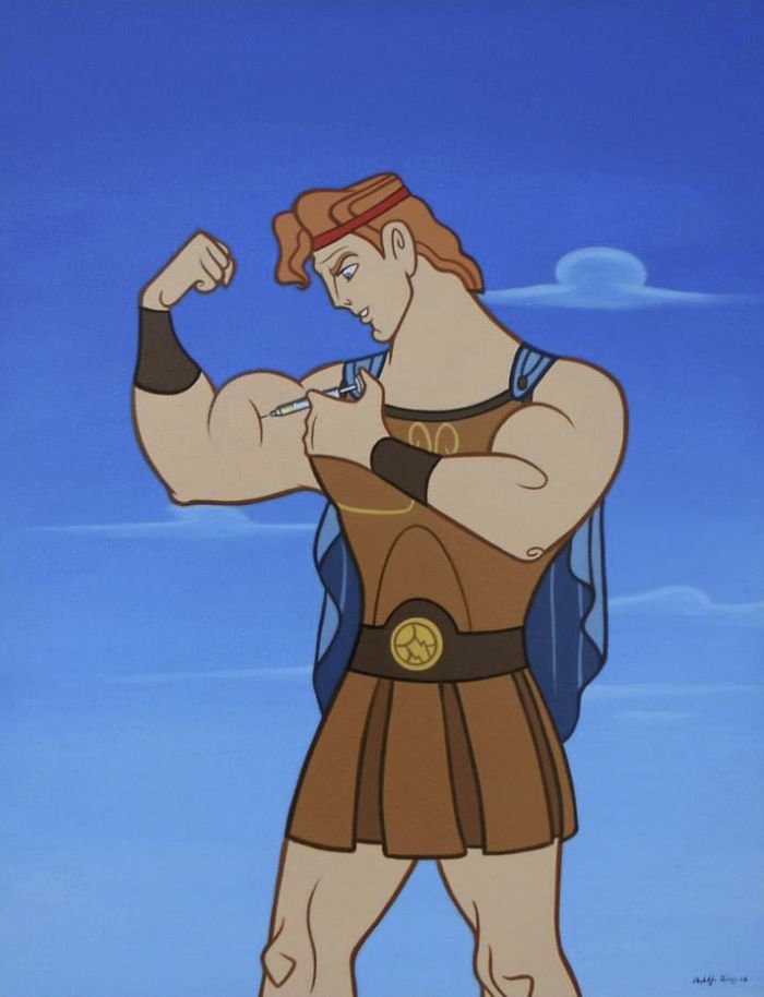 当迪士尼卡通人物生活於现代社会中 #19 我不相信白