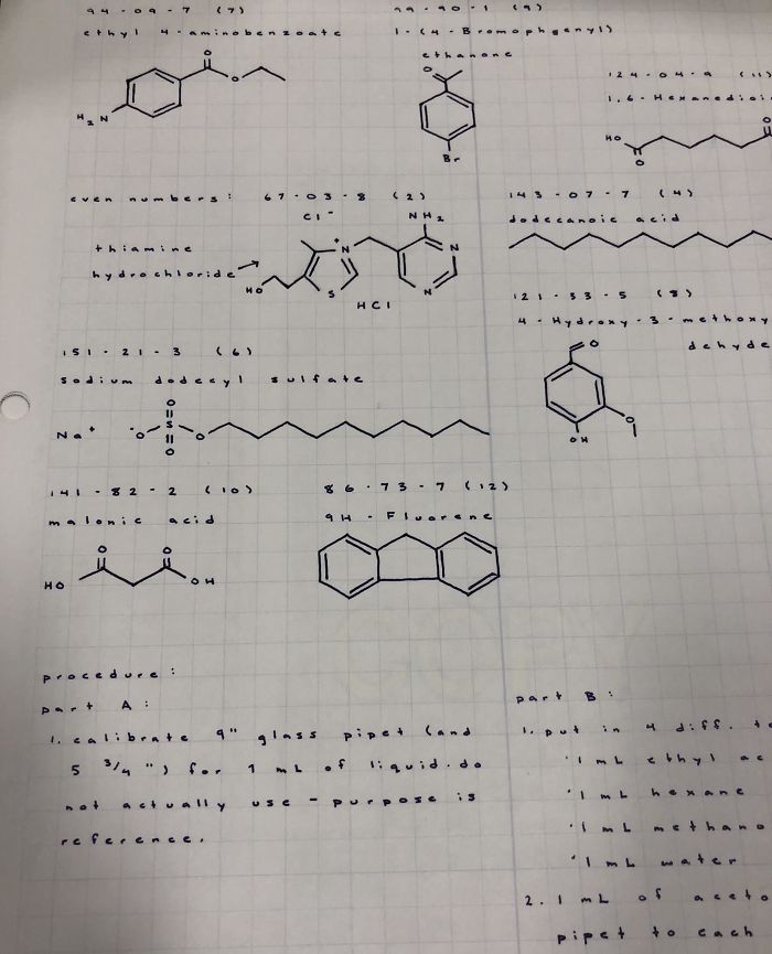 Some Orgo Lab Notes