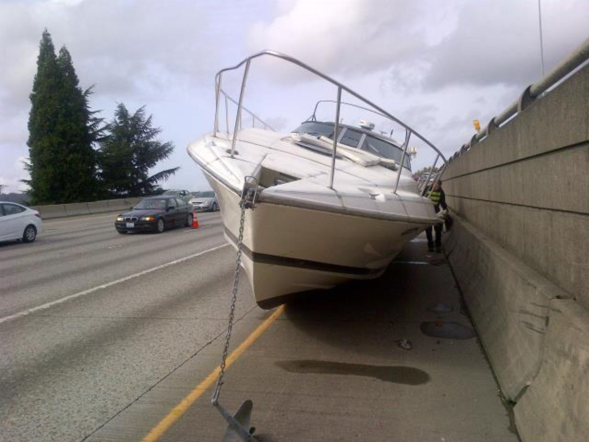 Image result for boat on the road