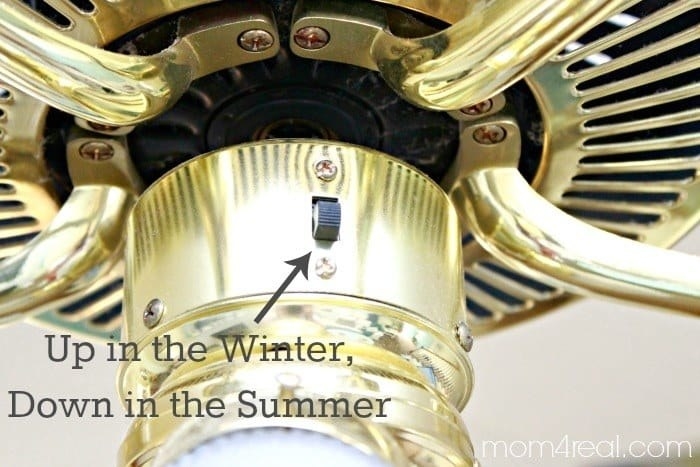 Which in turn can lower your electricity bill, because you&#x27;re saving electricity! In the winter, you want the fan to blow air upward to push the heat that&#x27;s risen to the ceiling back down, so you feel it where you&#x27;re sitting on the sofa. And in the summer, you want it to blow a ~cooling breeze~ on your skin.But, and this is important! — in the summer, turn. the fan. off. when you leave the room. Fans only make you feel cooler, they don&#x27;t actually cool the room.From Mom 4 Real.