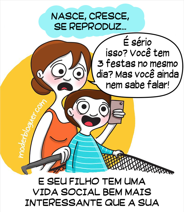 20 Ilustrações de uma mãe que conta como é o lado B de ter filhos