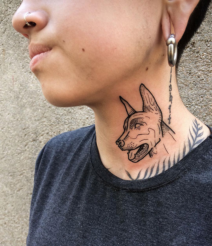 Doberman Tattoo Design