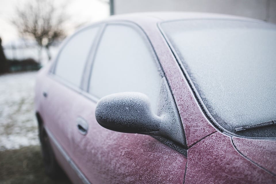 Resultado de imagen de coche congelado