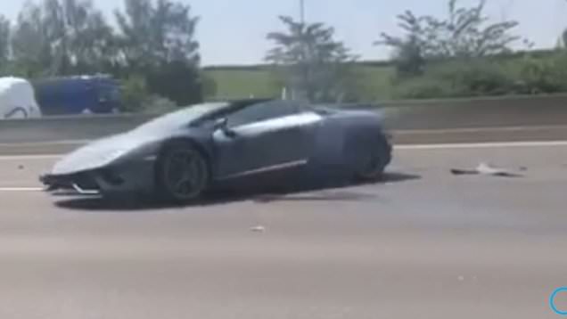 Brand new Lamborghini written off after breaking down on the ...
