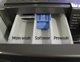 What are the 3 Compartments in a Washing Machine Drawer