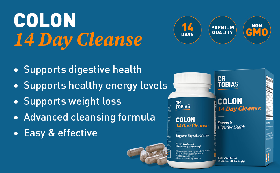 Dr. Tobias Colon: 14 Day Quick Cleanse - 28 Capsules in Moscow, Saint Petersburg and all Russian Cities - GoSupps.com