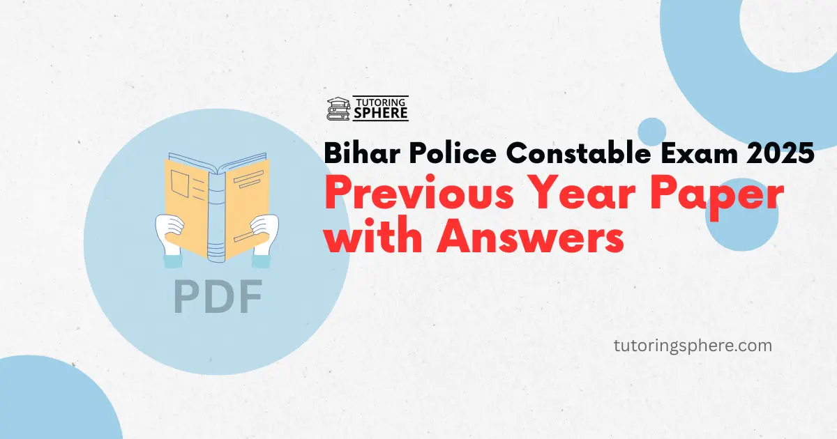 Bihar Police Constable Memory-Based Previous Year Paper with Answers