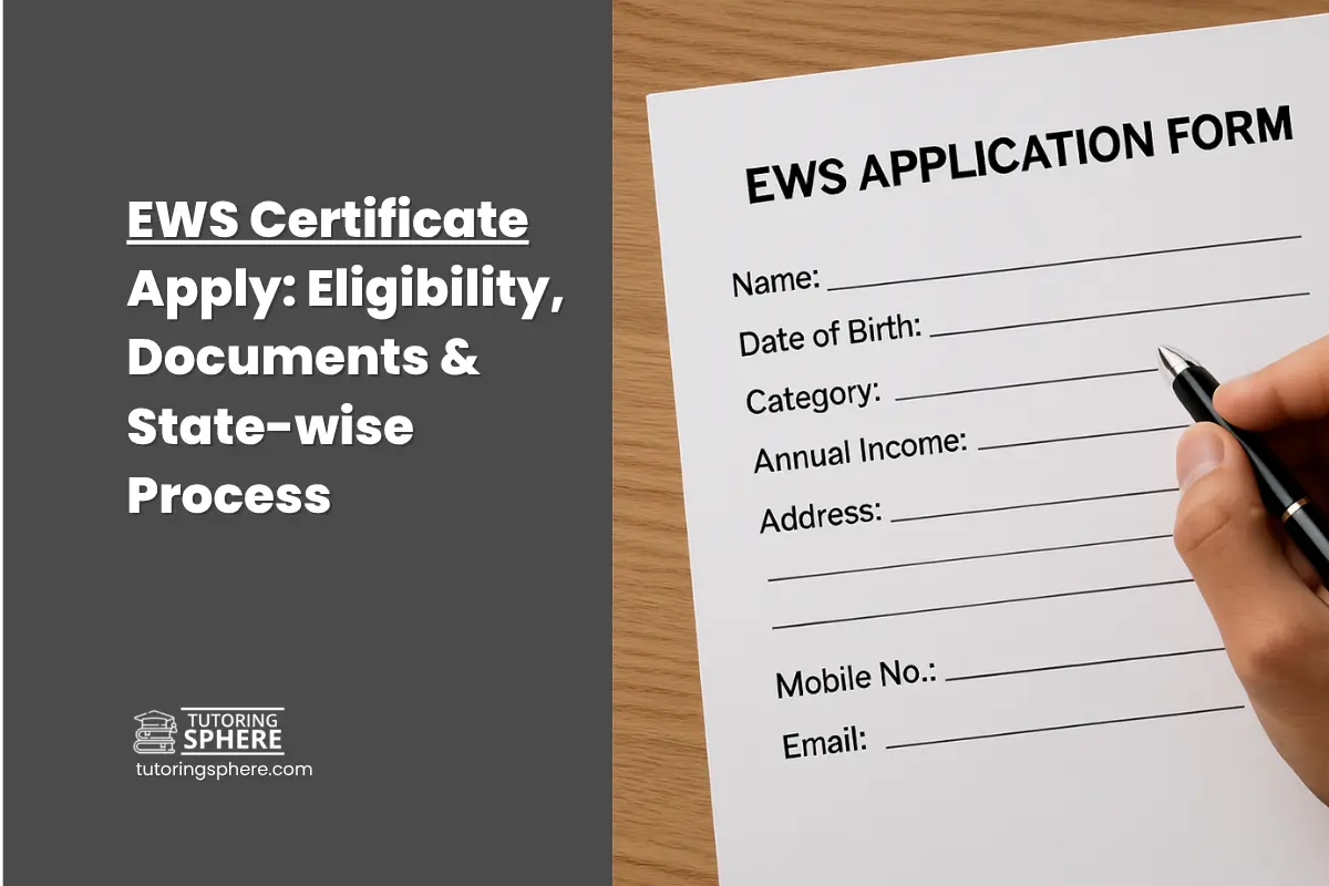EWS Certificate Apply: Eligibility, Documents & State-wise Process