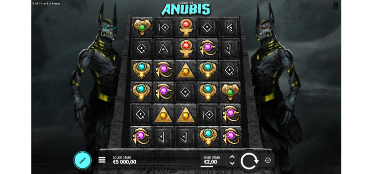 Type de vidéo slot - Hand of Anubis