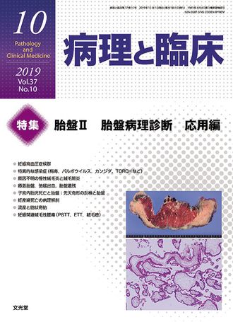 病理と臨床 2019年10月号（37巻10号）- 胎盤Ⅱ 胎盤病理診断 応用編