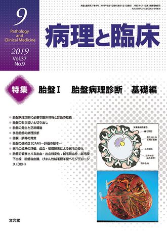 病理と臨床 2019年9月号（37巻9号）- 胎盤Ⅰ 胎盤病理診断 基礎編