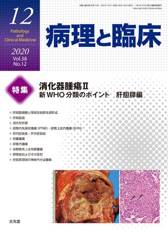 病理と臨床 2020年12月号（38巻12号）- 消化器腫瘍Ⅱ 新WHO分類の