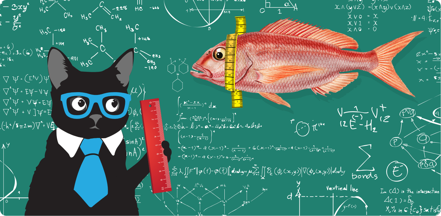 An illustration of Klaus making complex calculations.