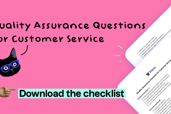 Quality Assurance Questions for Customer Service (Free Checklist)