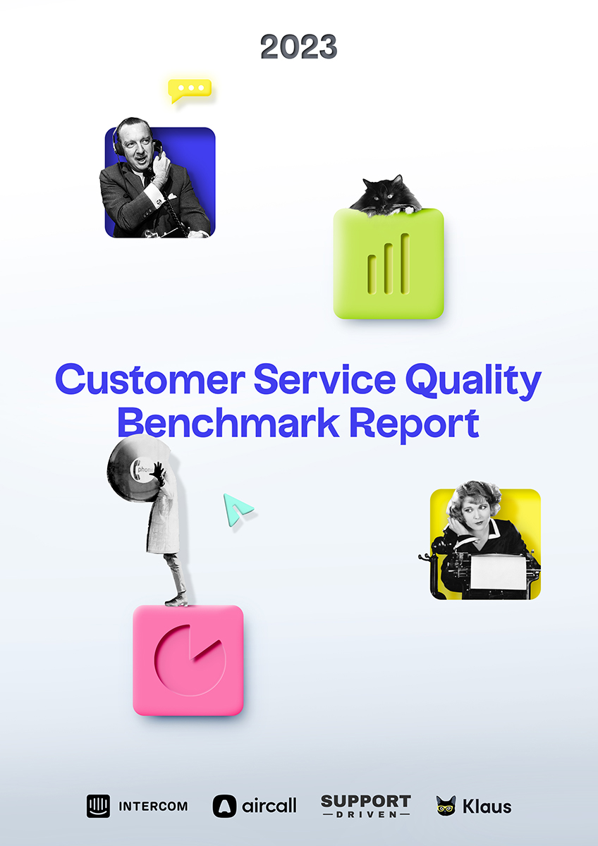 Book cover: Customer Service Quality Benchmark Report