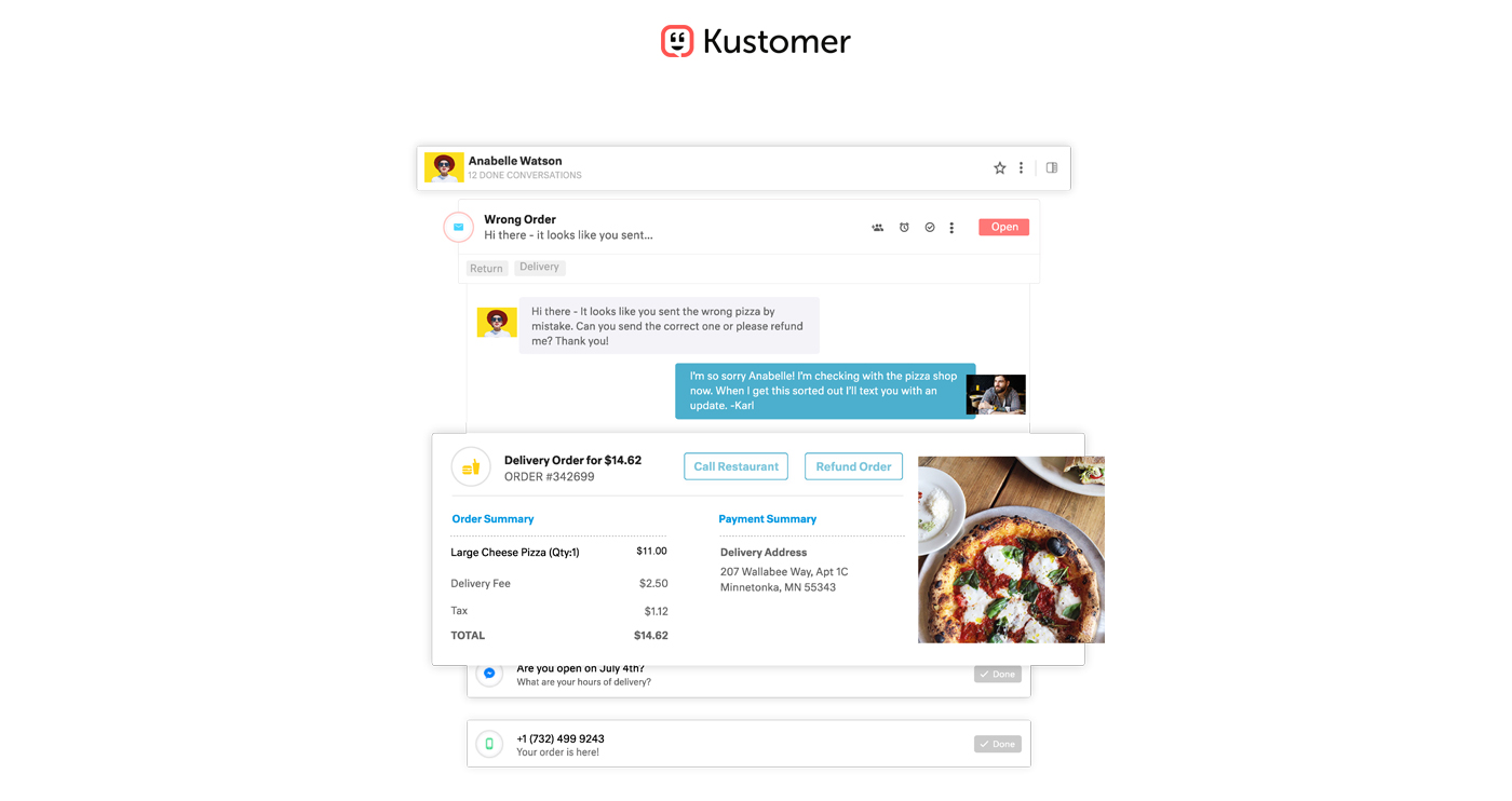 Kustomer screenshot