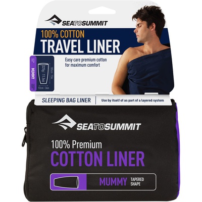 Premium Cotton Travel Liner - Saco de Dormir Trekking Sea to Summit