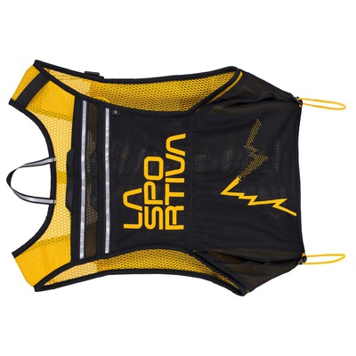 Racer Black/Yellow Mochila Trail Running La Sportiva