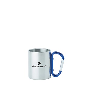 Inox Cup With Carabiner Accesorios Cocina Ferrino