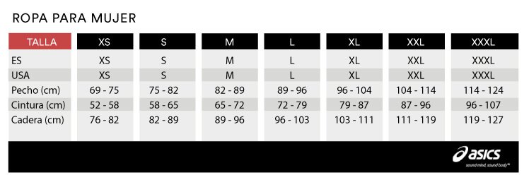 guia-tallas-Asics-ropa-mujer