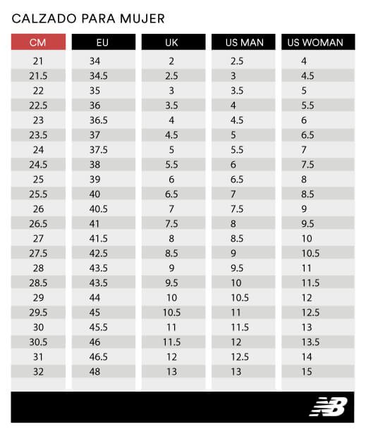 guia-tallas-New-Balance-calzado-mujer