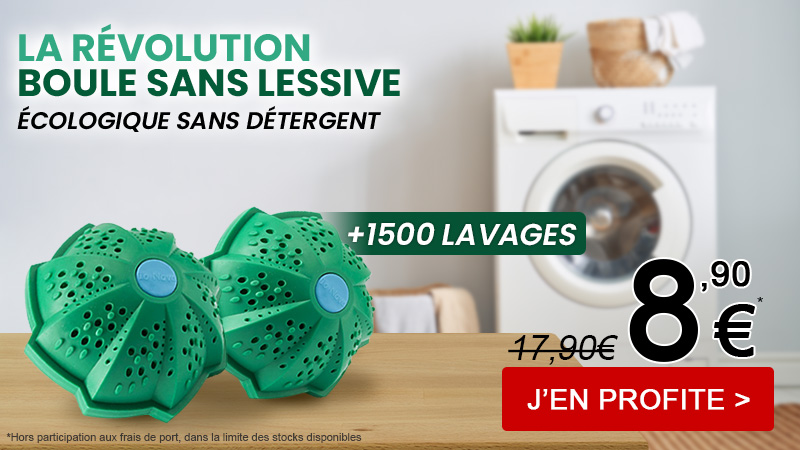 Recevez votre Boule de lavage à -50%