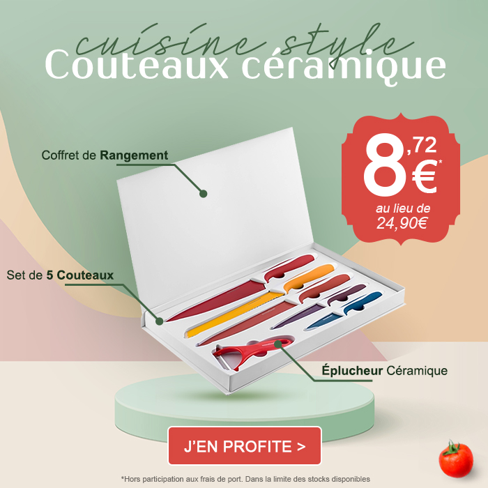 Recevez vos couteaux céramique à -65%