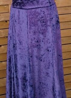 jupe flamenco velours violet