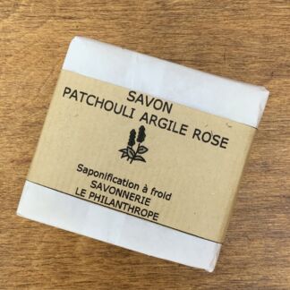 savon artisanal patchouli argile rose savonnerie le philanthrope