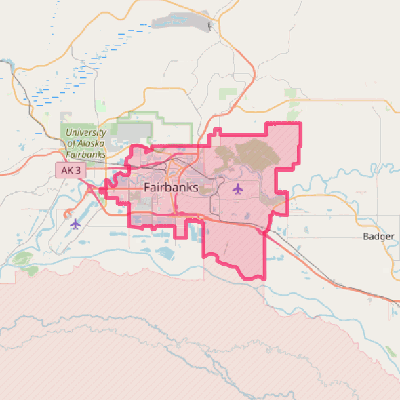 Map of Fairbanks